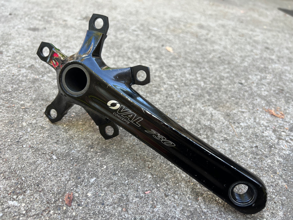 Oval Concepts 730 Crank Arms Cranks 170mm 110 BCD 5 Bolt Road Gravel Bike Black - Image 2