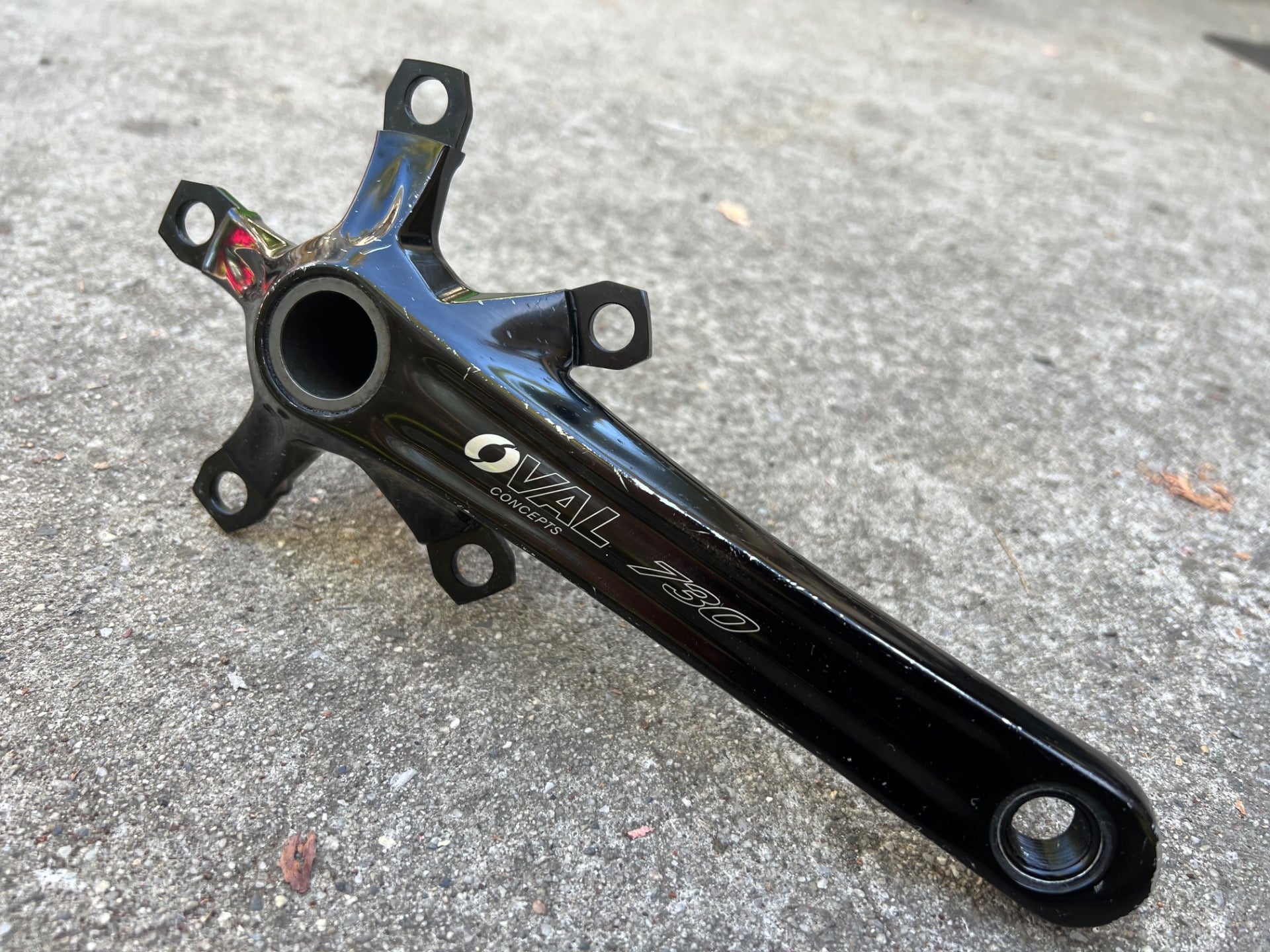 Oval Concepts 730 Crank Arms Cranks 170mm 110 BCD 5 Bolt Road Gravel Bike Black - Image 2
