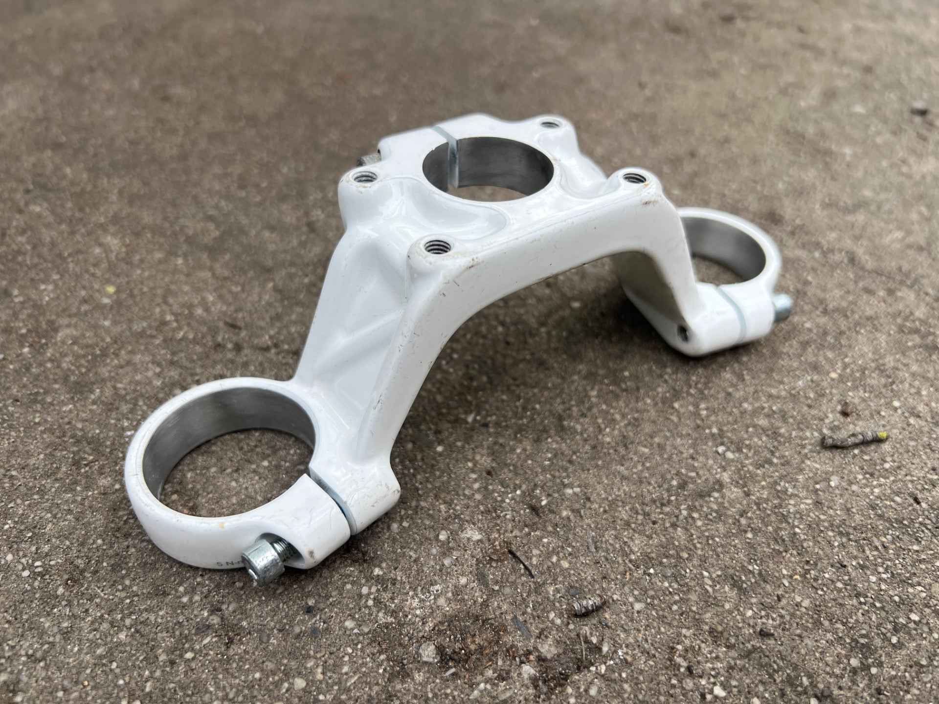 2010-2015 Rockshox Boxxer Tall Crown 35mm Stanchion 1 1/8” White Dual Crown DH  - Image 2