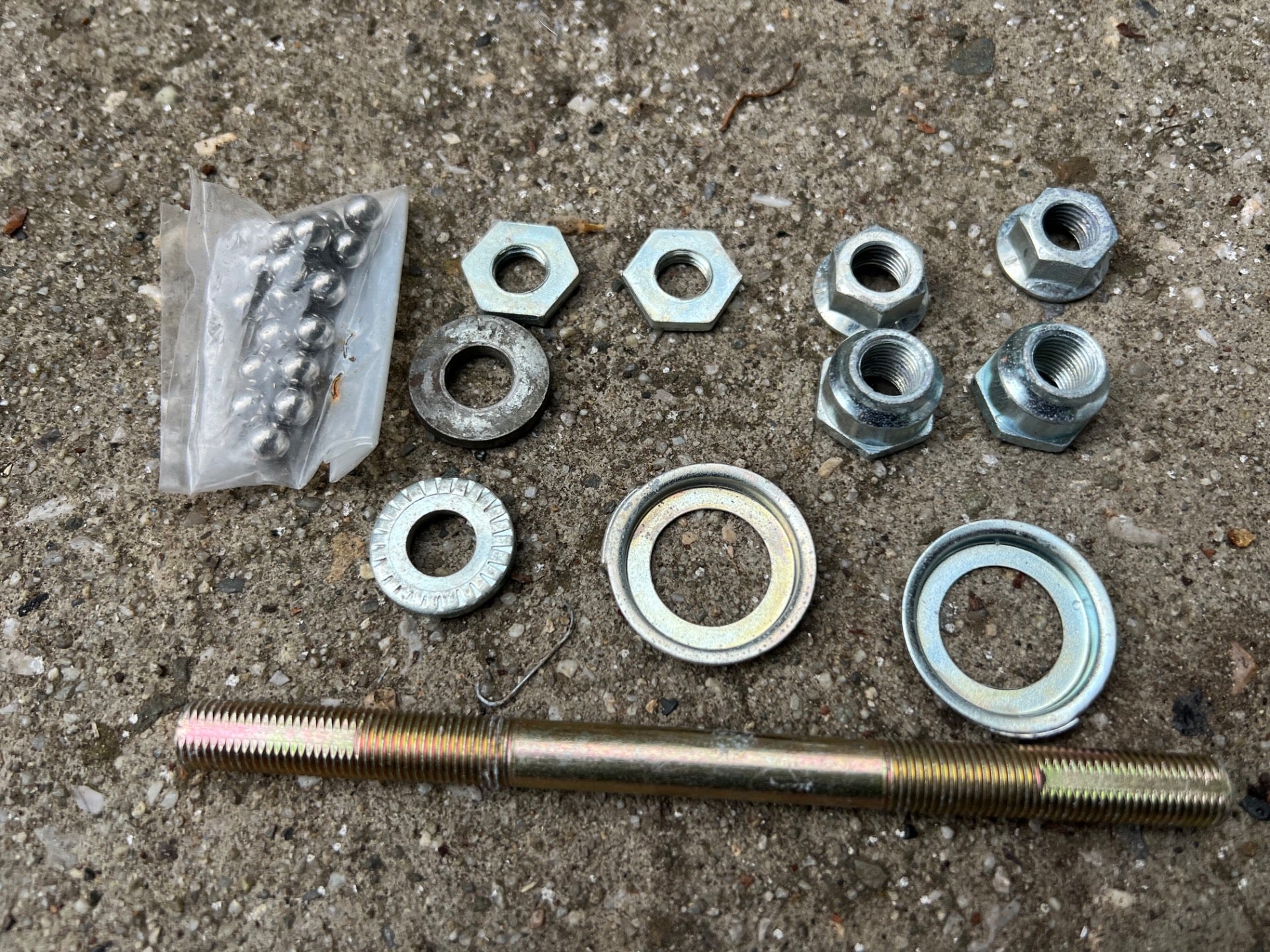 NOS Skyway Tuff Wheel 1 & 2 Axle Bearing Rebuild Kit With Nuts Seals - Image 2