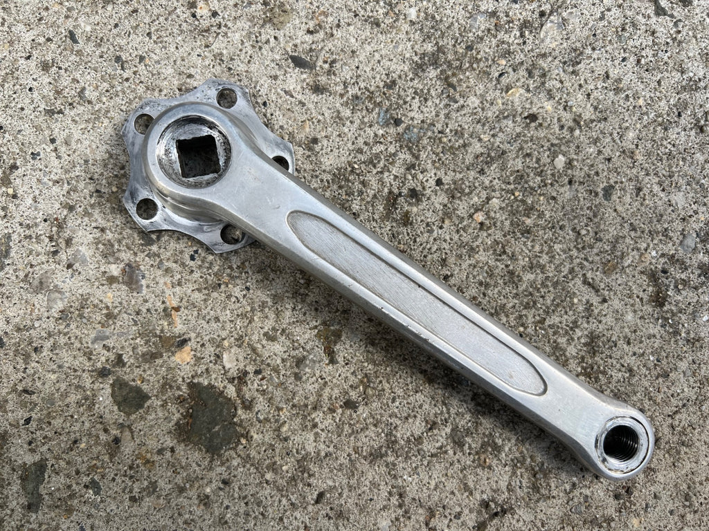 TA T.A. 170mm Crankset 50.4BCD 5 Bolt Vintage Cyclotourist Retro Touring Silver  - Image 2