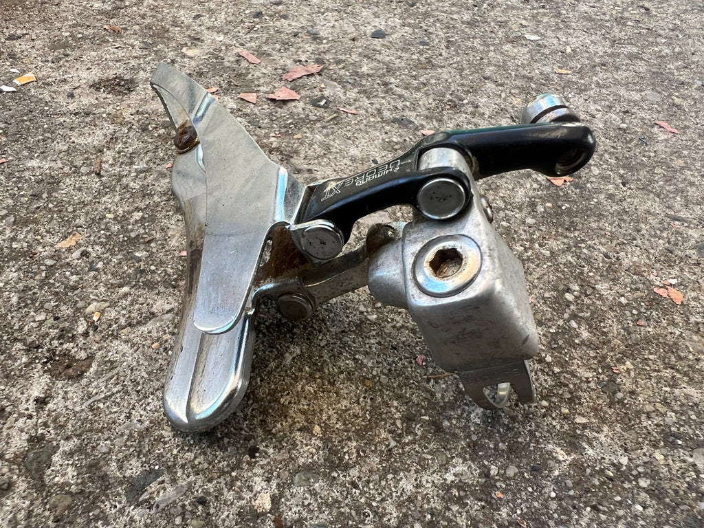 Shimano Deore XT M730 28.6mm Bottom Pull Front Derailleur Triple Band Clamp  - Image 2