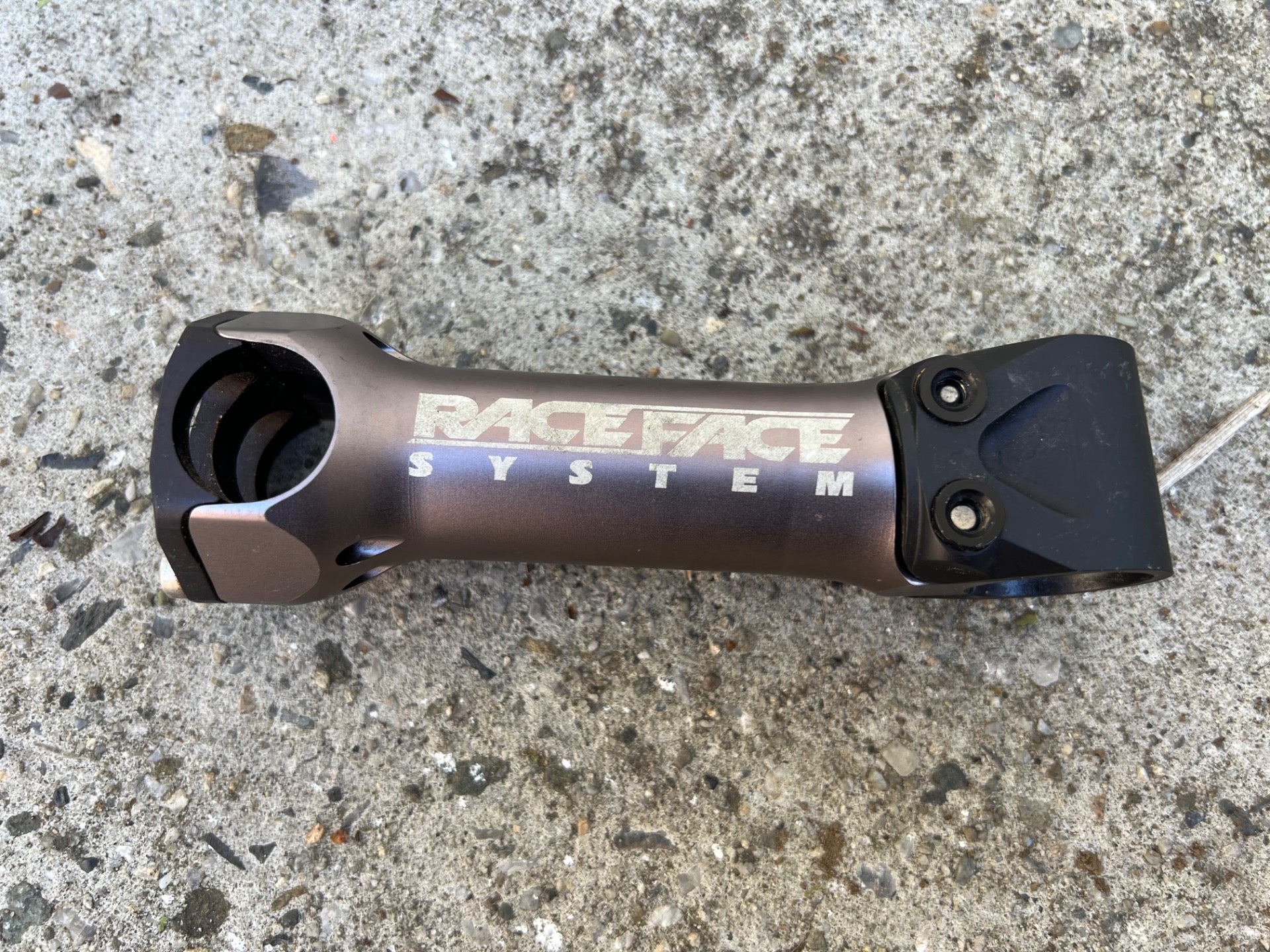 Raceface System Stem 135x25.4mm 1 1/8” Threadless 5 Deg Black Silver MTB Vintage - Image 2
