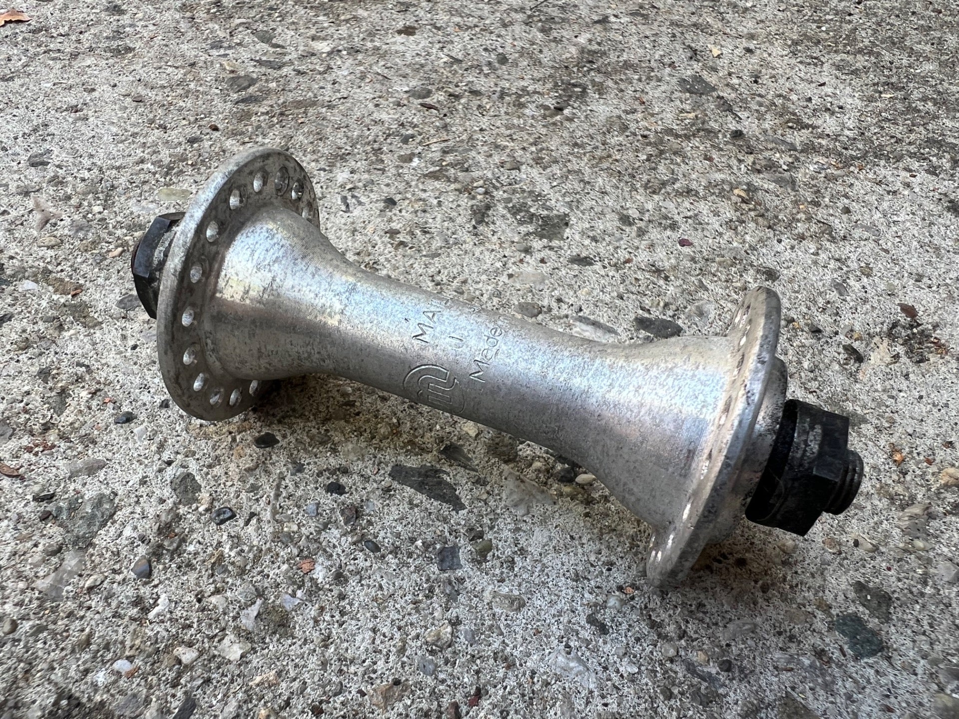 Maillard 36H Hole Front Hub 100mm Vintage Retro Road Bike Gray 89 Stamp - Image 2