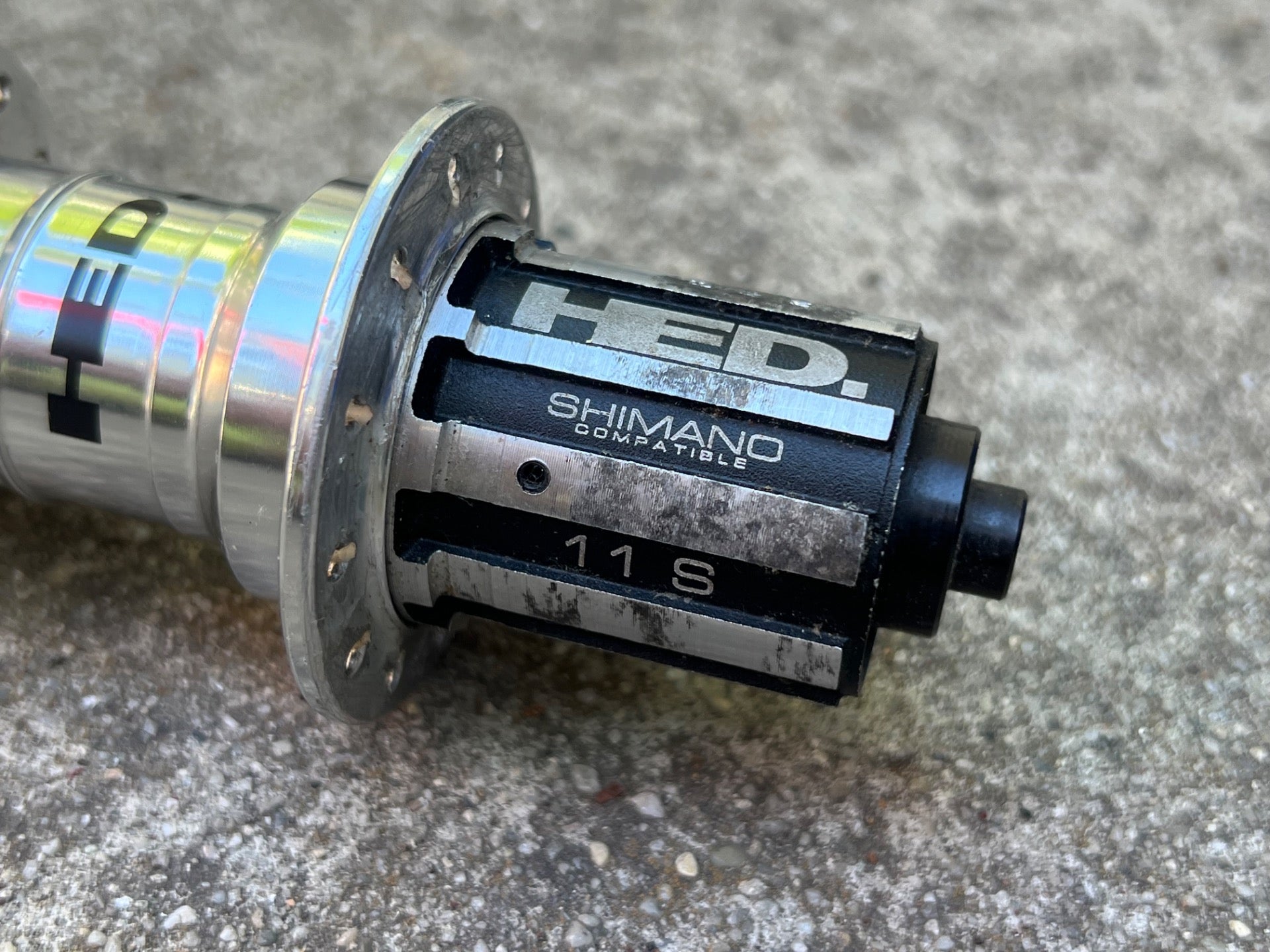 HED 24H Hole Shimano 11 Speed Rear Hub 130mm Silver Anodized Road Bike - Image 2