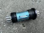 Used Crankbros Cyan 108mm 68/73mm English Thread Bottom Bracket Road Bike Blue Steel-Bicycle Bin