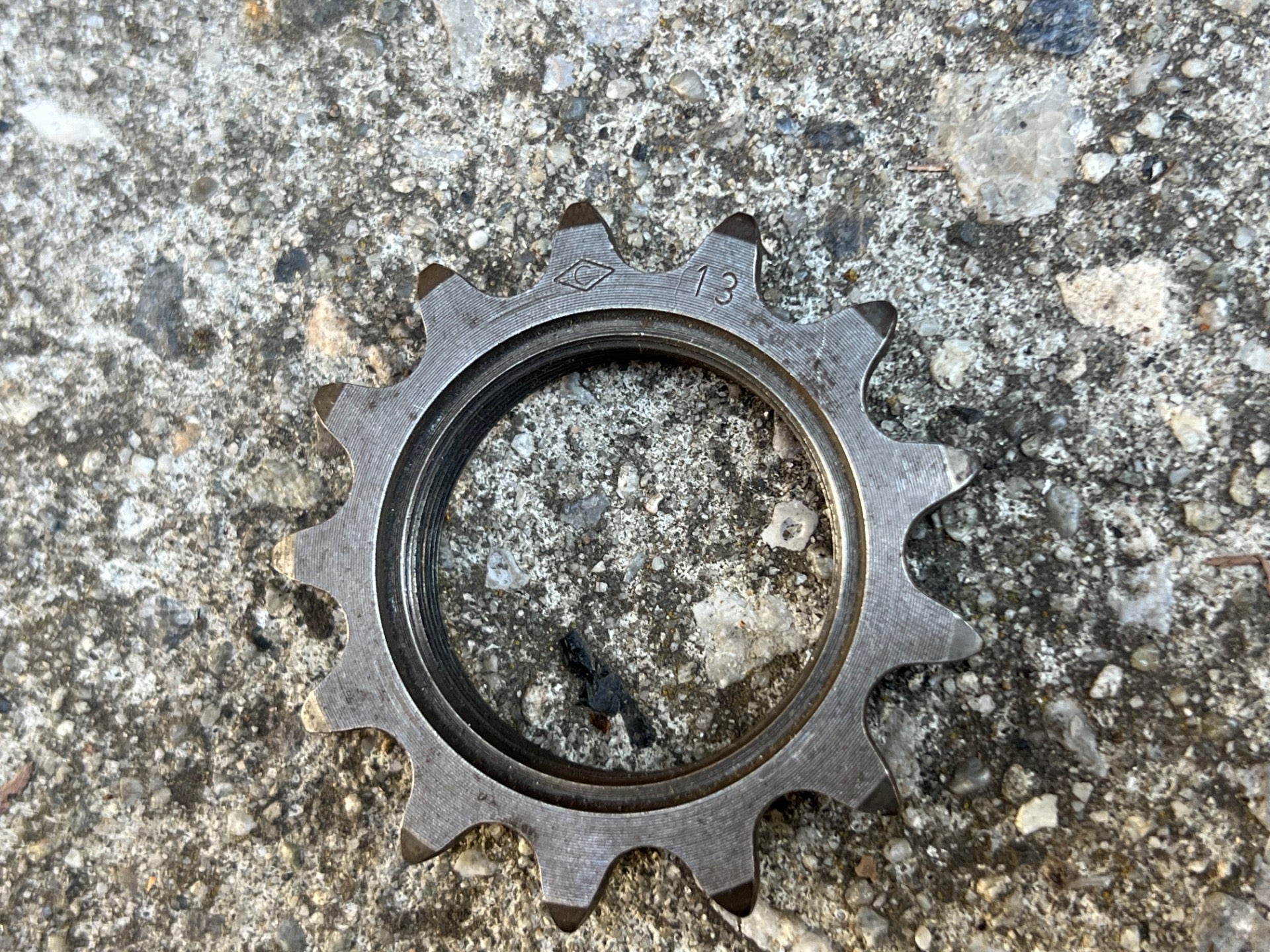 Campagnolo 13T 1/8in English Thread Vintage Track Fixed Gear Cog Steel Retro  - Image 2