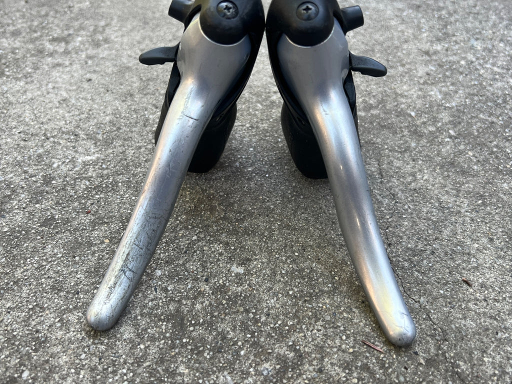 Shimano Sora 3x8 Speed Shifters Brifters Drop Bar Road Touring Vintage 3300/3304 - Image 2
