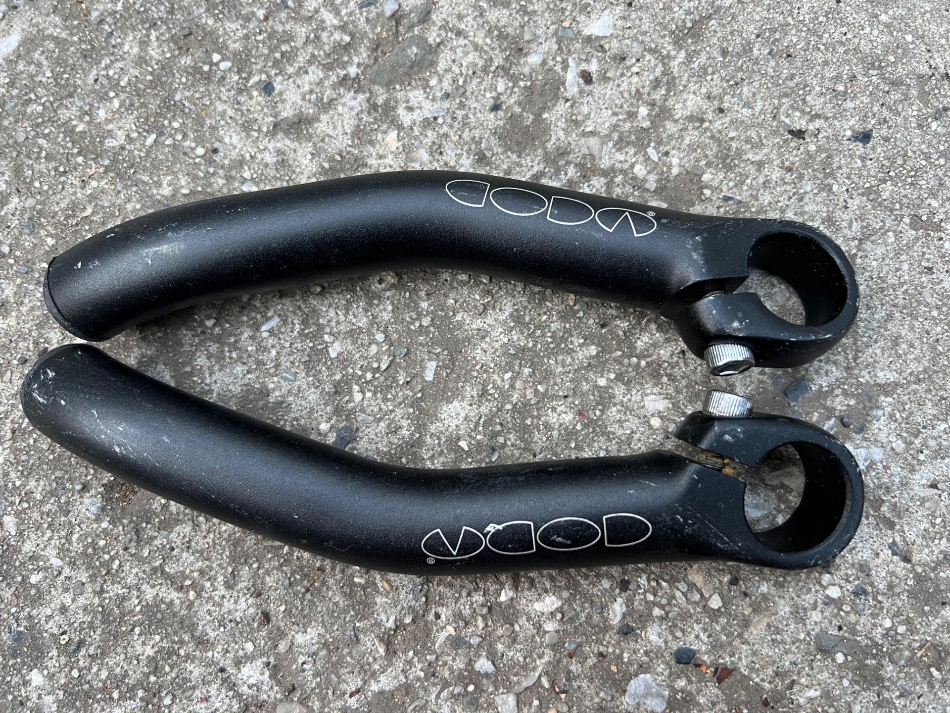 CODA Drop Black Bar Ends Vintage MTB Mountain Bike XC Cross Country Retro  - Image 2