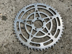 Used Stronglight 46/53T Chainring Set Vintage Aluminum 122/50.4 BCD Touring Retro-Bicycle Bin