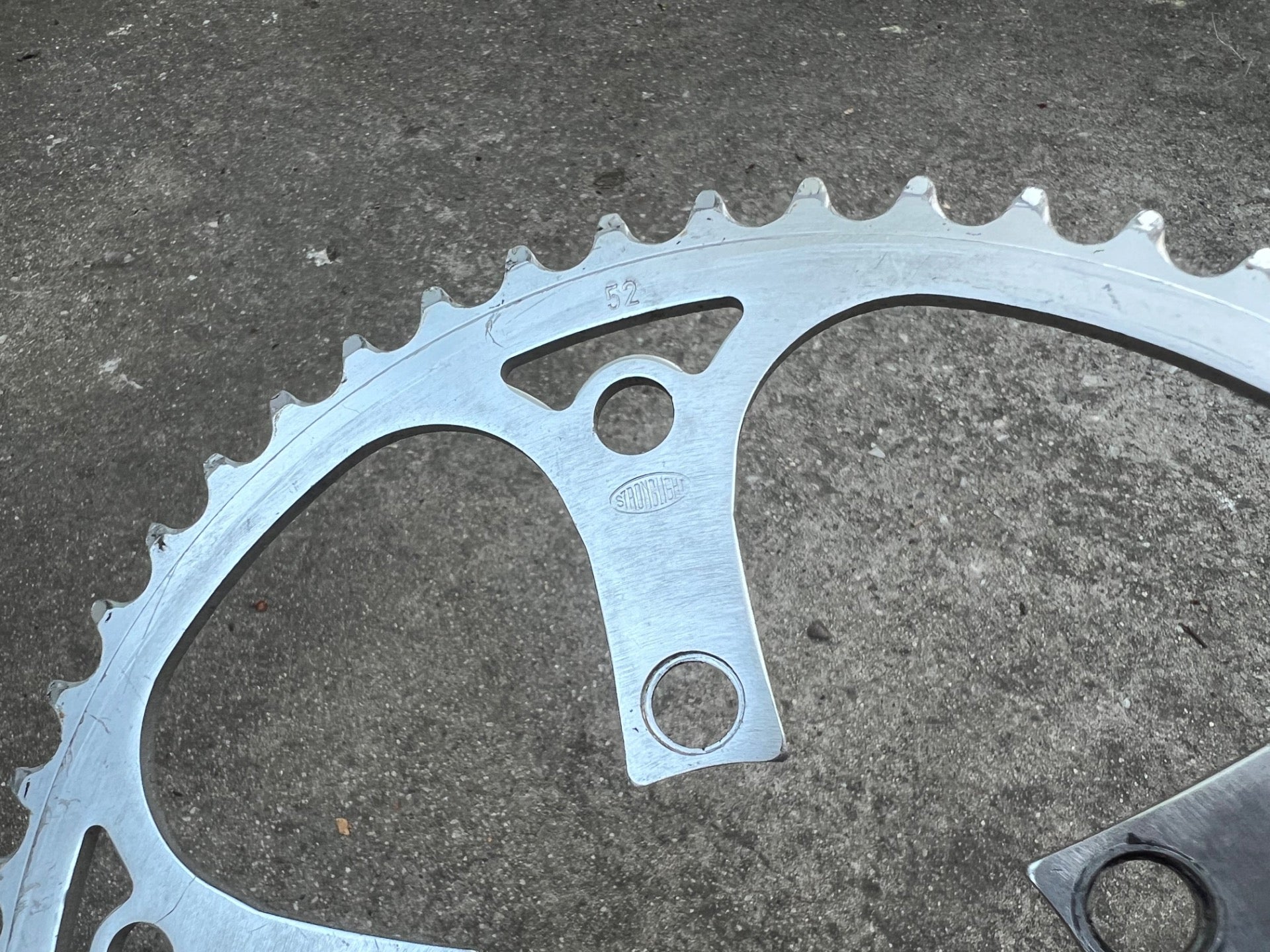 Stronglight 52T Tooth 86BCD Chainring Vintage Road Touring Bike Big Ring Silver  - Image 2
