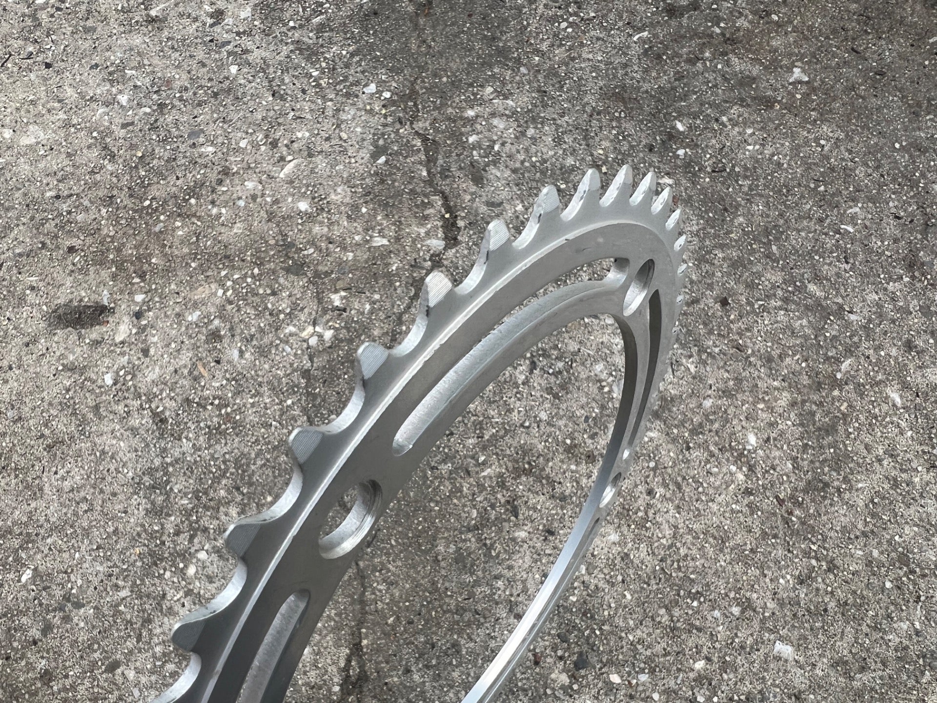 NOS Campagnolo Style 144 BCD 44T Chainring Silver Road Track Bike Vintage Retro  - Image 2