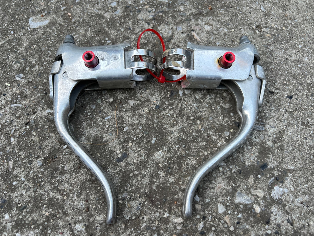 Dia Compe Brake Levers Drop Bar Aluminum Vintage Retro Road Bike Silver Aluminum - Image 2