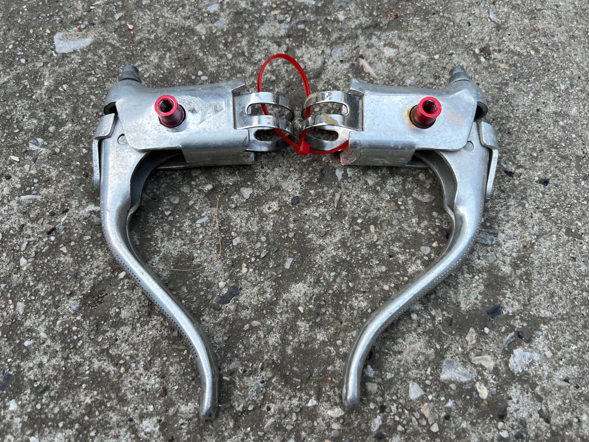 Dia Compe Brake Levers Drop Bar Aluminum Vintage Retro Road Bike Silver Aluminum - Image 2