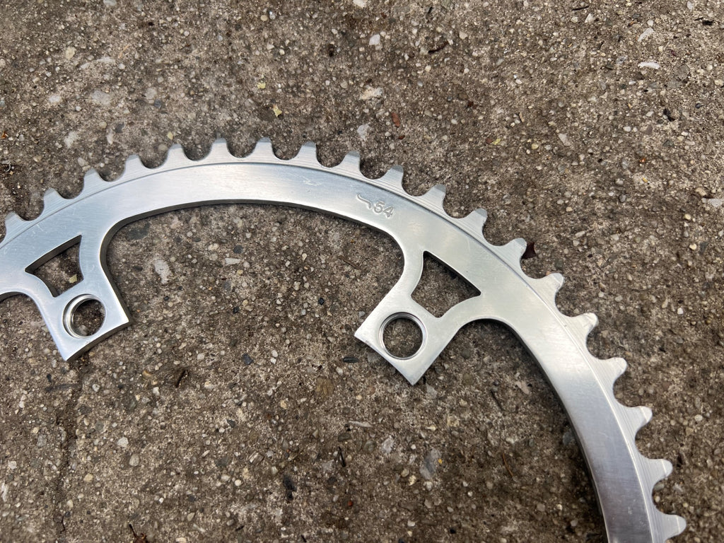 VGC Avocet 144 BCD 54T 3/32 Chainring Vintage Retro Road Track Silver Big 5 Bolt - Image 2