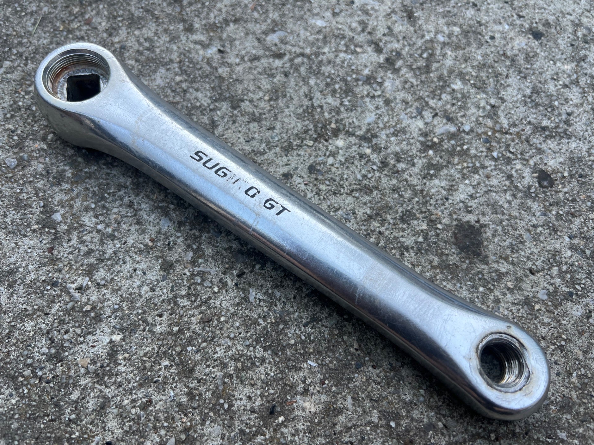 Sugino GT 175mm Non Drive Side Left Crank Arm Square Taper Vintage Road Touring  - Image 2