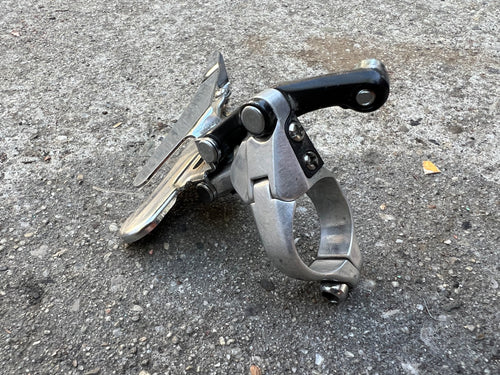 Used Shimano Deore XT FD-M730 28.6mm Bottom Pull Triple 3x6 Front Derailleur Vintage-Bicycle Bin