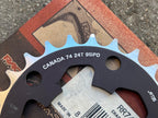NOS Raceface 74 BCD 24T 5 Bolt Chainring Granny Small Vintage Retro MTB Black-Bicycle Bin