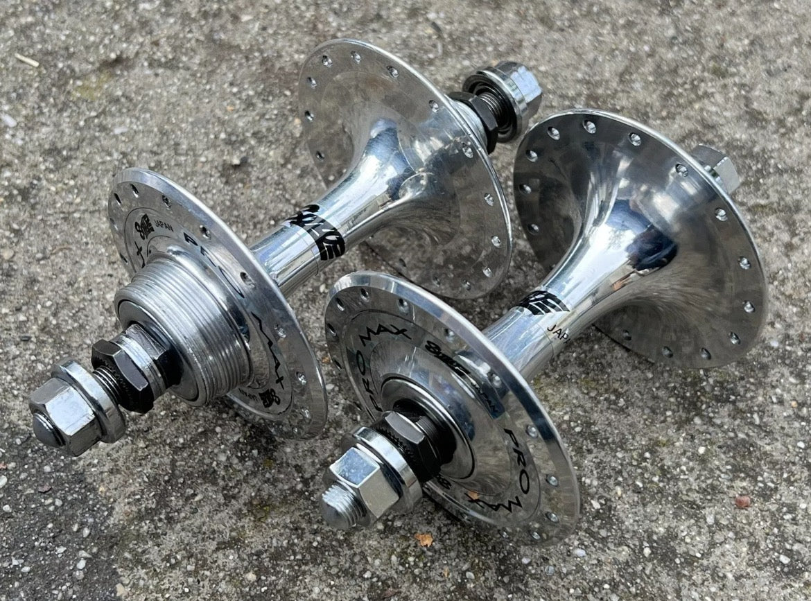 Suzue Pro Max Track Hubset Silver 100/120mm 32H Hole Flip Flop High Flange Road - Image 2