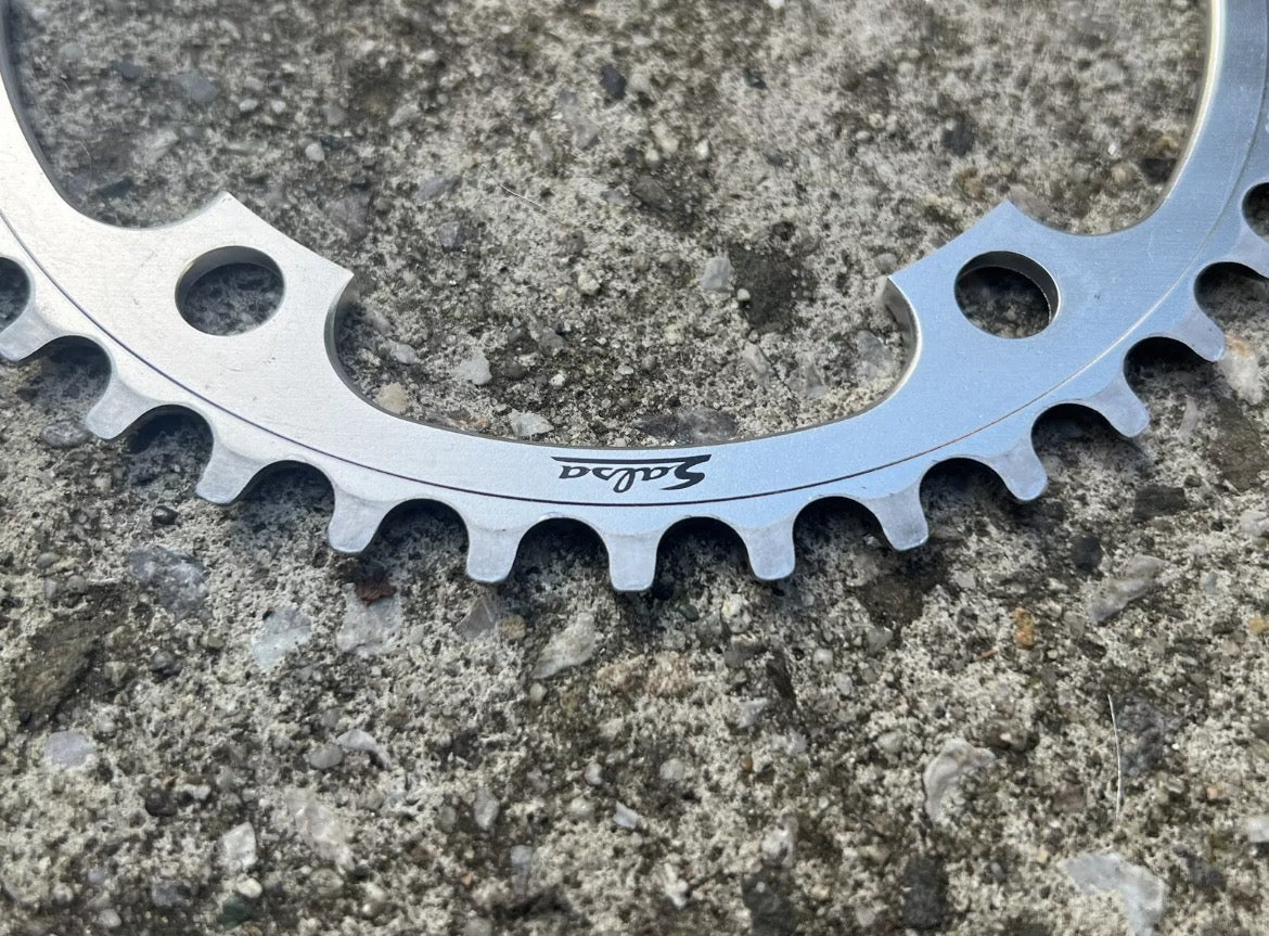 LOW MILES Salsa 40T 130BCD Chainring Silver Tooth 7075-T6 Aluminum Road Gravel - Image 2