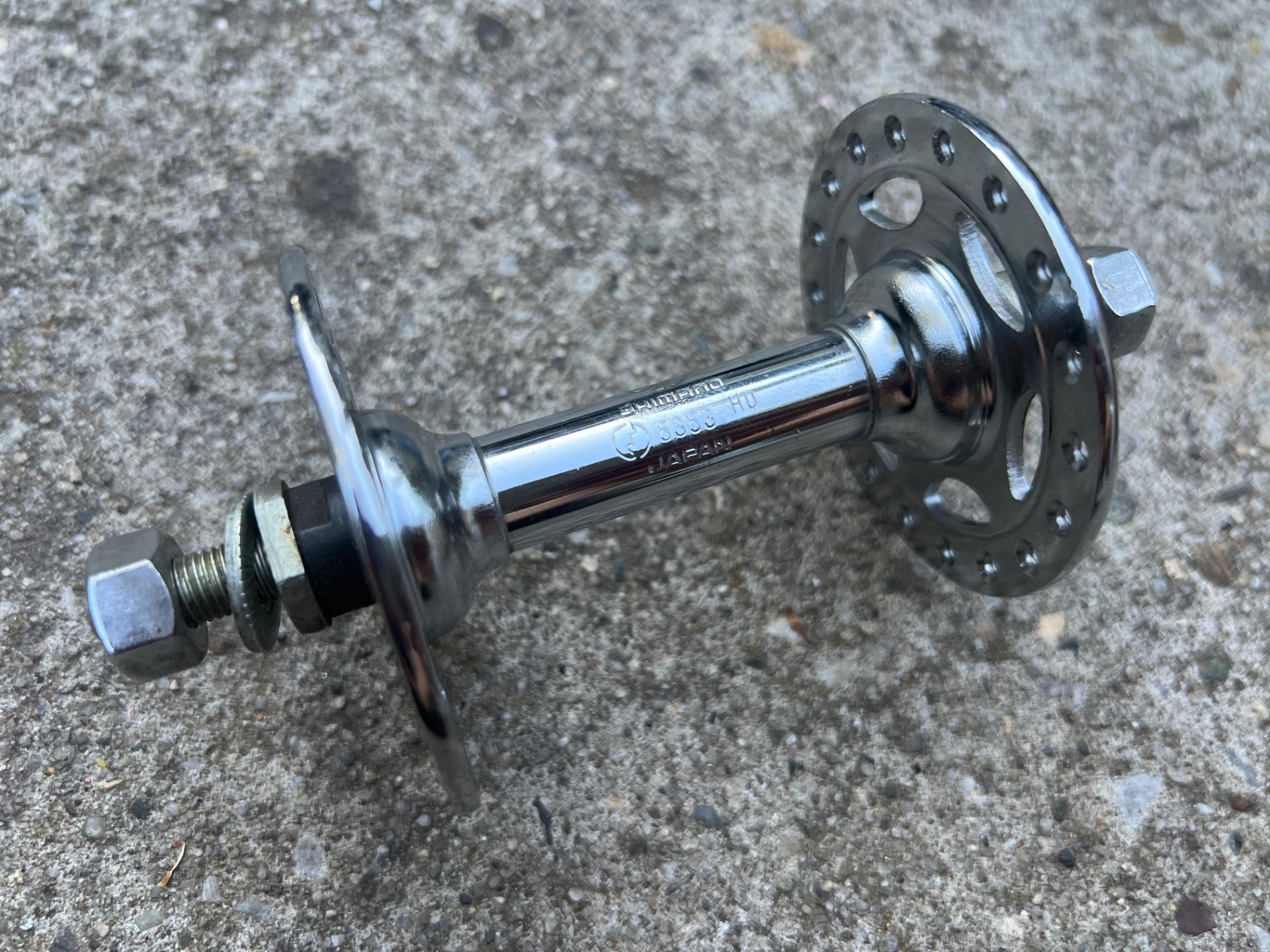 NOS Shimano 5353 36H Hole 93mm Front Hub Vintage Road BMX Cruiser High Flange - Image 2