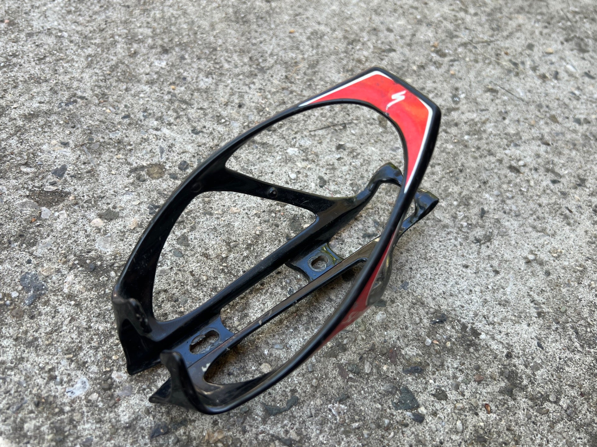 Specialized Carbon Rib Cage Water Bottle Cage Red Black Road Mountain Gravel MTB - Image 2