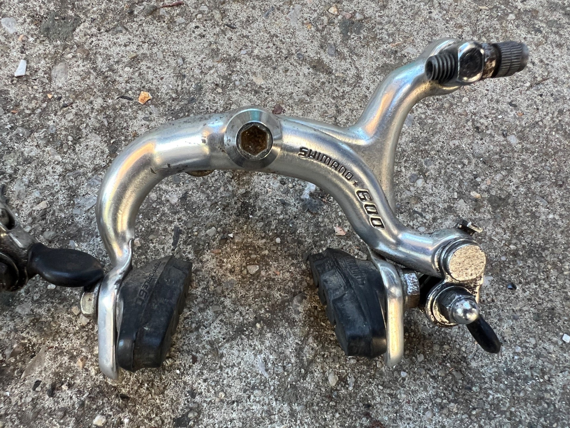 Shimano 600 Arabesque Brakes Brake Set Vintage Road Bike Silver Retro Side Pull - Image 2