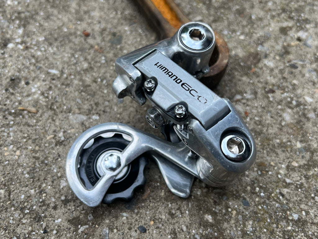 REBUILT Shimano 600 RD-6207 Rear Derailleur 6 Speed Vintage Road Bike Silver  - Image 2