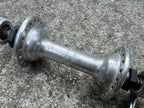 Used Sunshine Front Hub 96mm 36H Vintage Road BMX Quick Release Vintage Retro Silver-Bicycle Bin