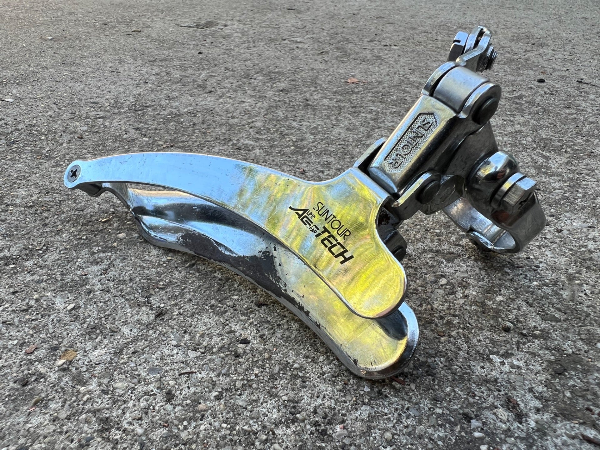 Shimano AG Tech 28.6mm Bottom Pull Double Front Derailleur Vintage Road Bike  - Image 2
