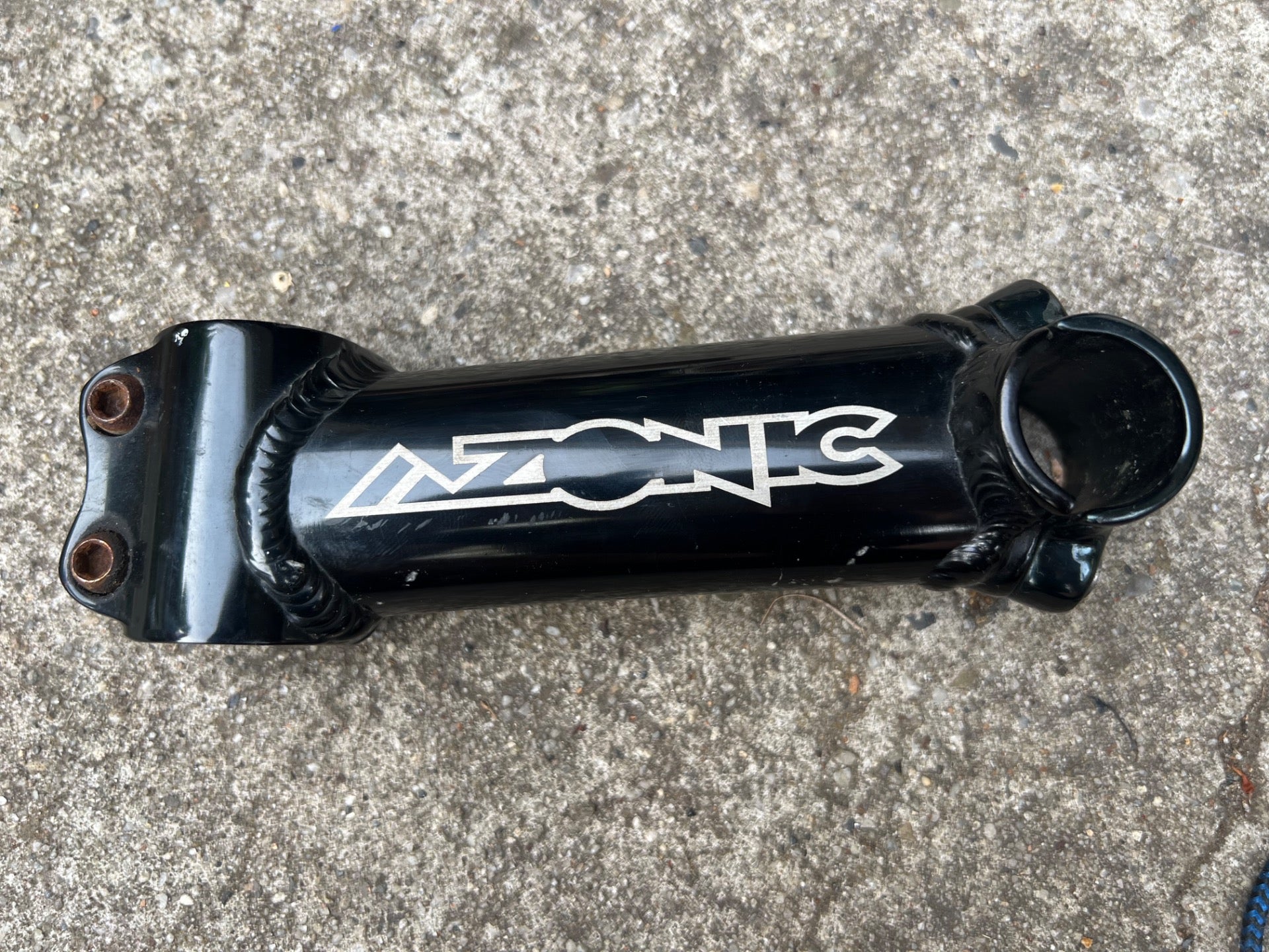 Azonic ORC 25.4x135mm 1 1/8” Threadless Stem Vintage Retro MTB Mountain Black - Image 2