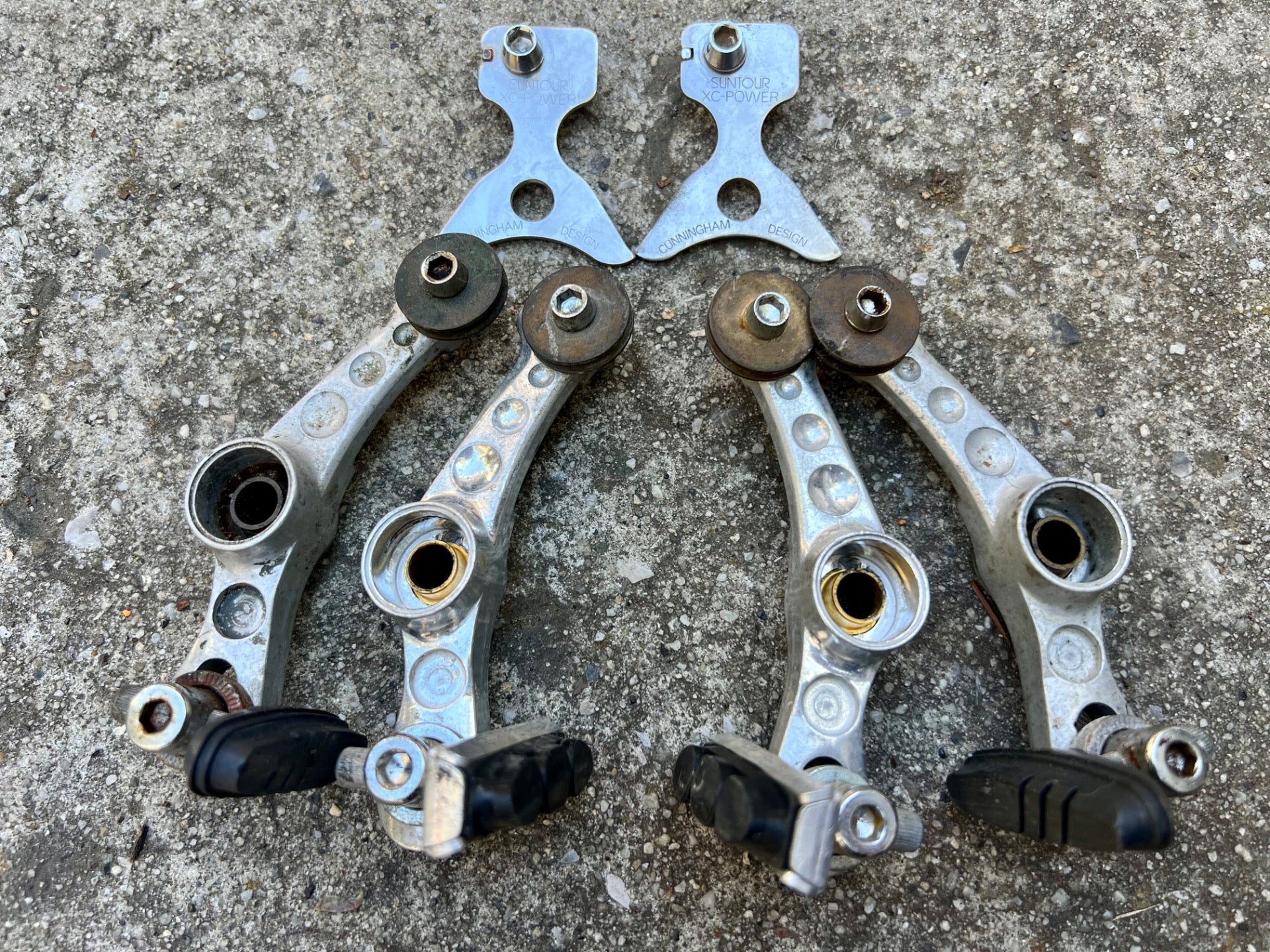 Suntour Roller Cam Brake Set Brakes Vintage MTB ATB Retro Mountain Bike Silver  - Image 2