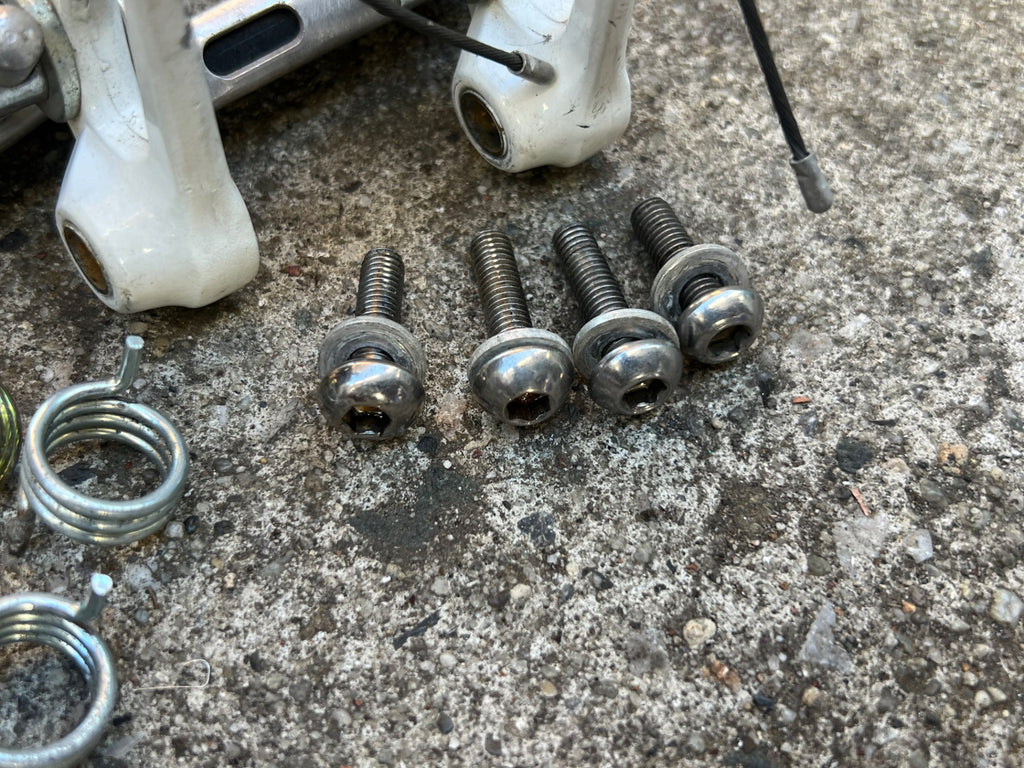 Shimano BR-AT50 Brakes Brake Set White Cantilver Vintage MTB Touring Retro ATB - Image 2