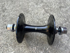 Used Origin 8 36H Hole Track Hub Front Black Bolt On Road BMX Bike High Flange-Bicycle Bin