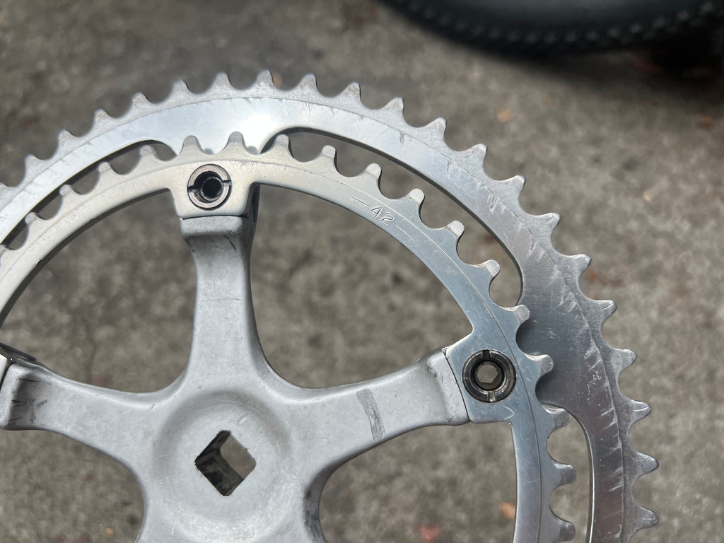 Gipiemme CR Sprint 170mm 42/52T 144 BCD Short Road Silver Double Crankset