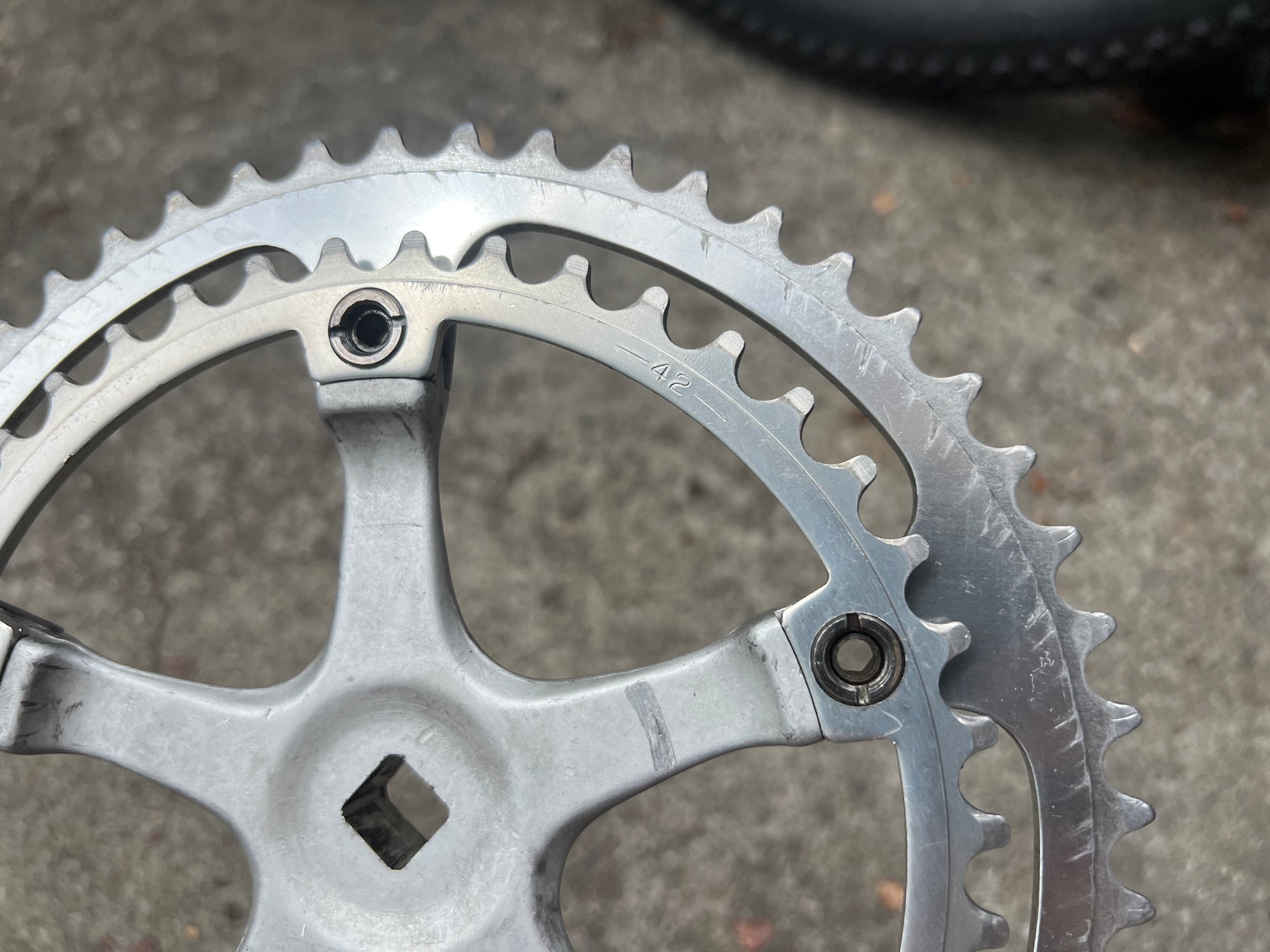 Gipiemme CR Sprint 170mm 42/52T 144 BCD Short Road Silver Double Crankset