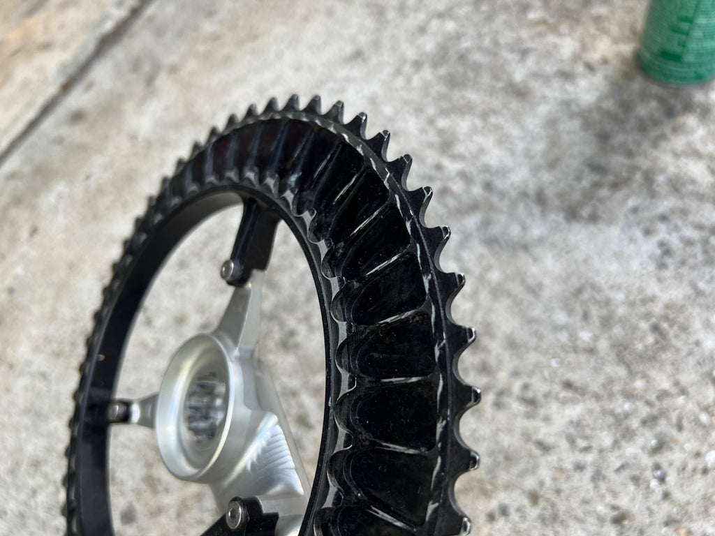 CODA Magic Motorcycle Moto 167.5mm Crankset 53/39T Road Bike Silver Cannondale  - Image 14