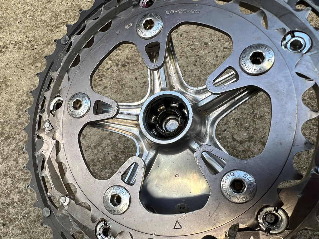 Shimano Dura Ace FC-7703 48-39-30 Triple Crankset 172.5mm Road Bike Silver  - Image 15