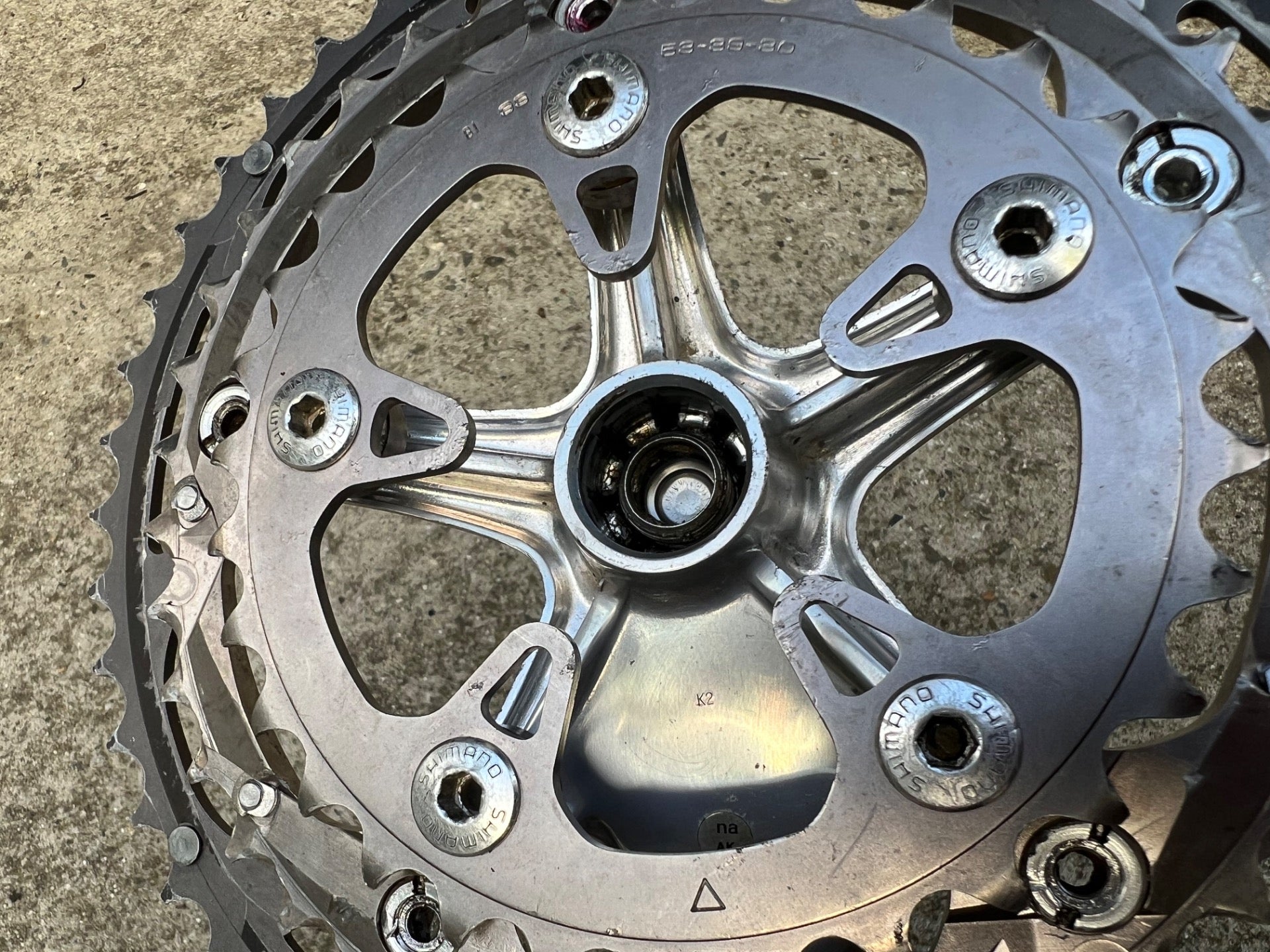 Shimano Dura Ace FC-7703 48-39-30 Triple Crankset 172.5mm Road Bike Silver  - Image 15