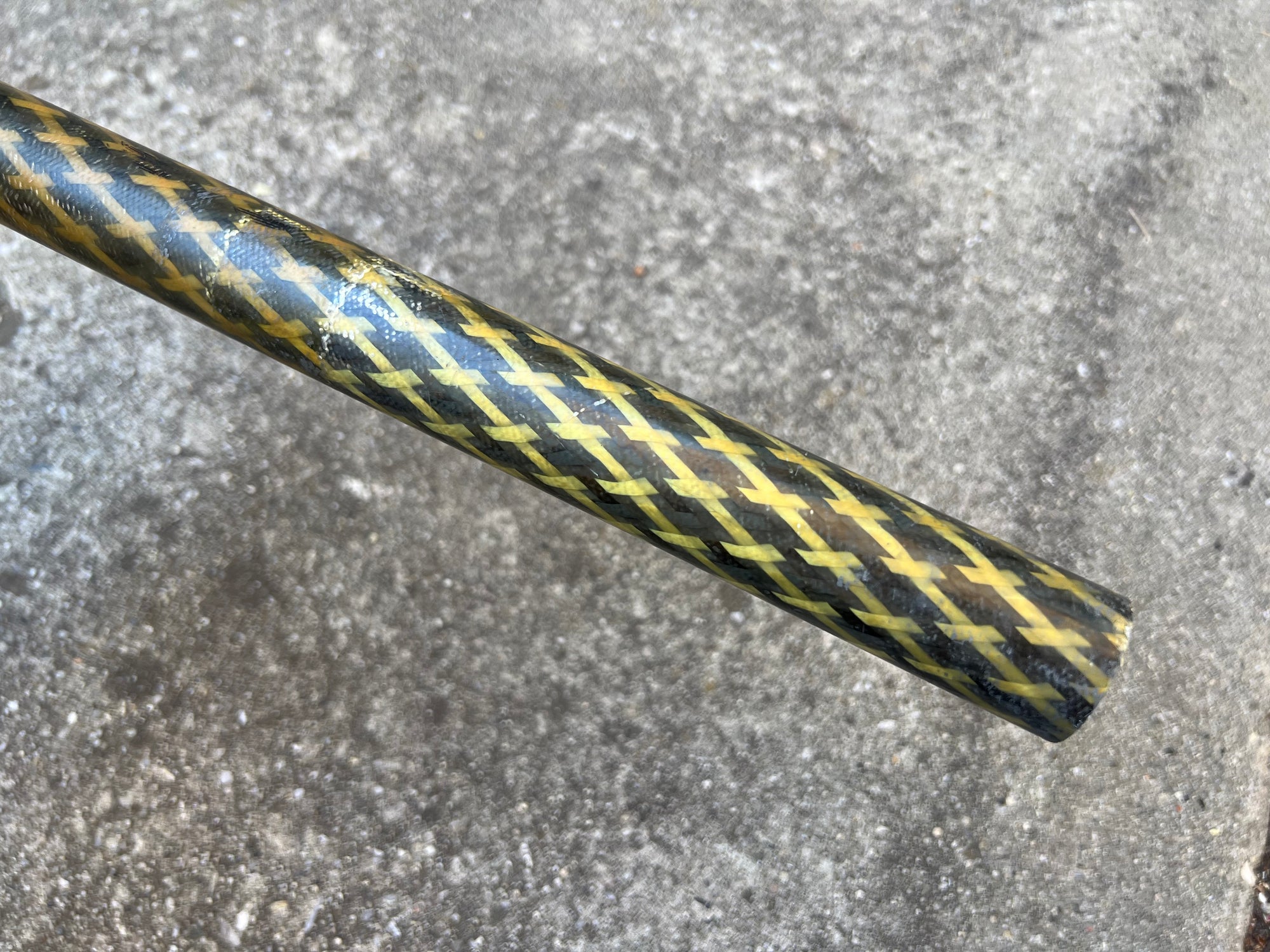LP Composites 31.6x340mm Carbon Seatpost Vintage MTB Yellow Weave