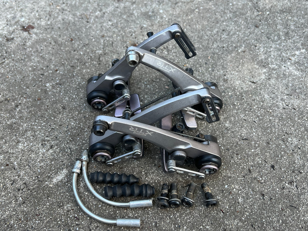 Shimano XTR BR-M950 V Brakes Brake Set Vintage MTB Gray Mountain Bike 7/10