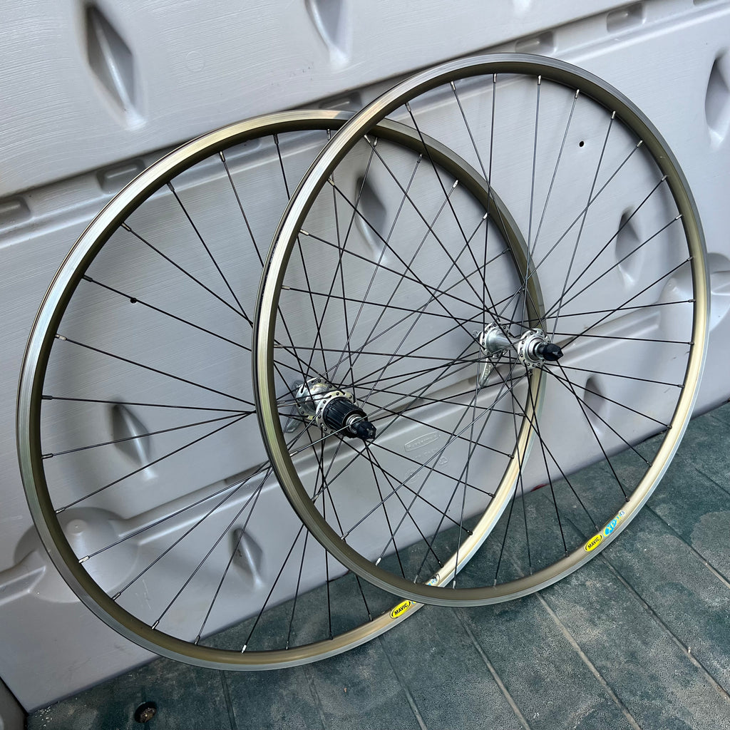 Shimano Ultegra 6500 Mavic CXP21 700c Gold 100/130 Clincher Wheelset Wheels