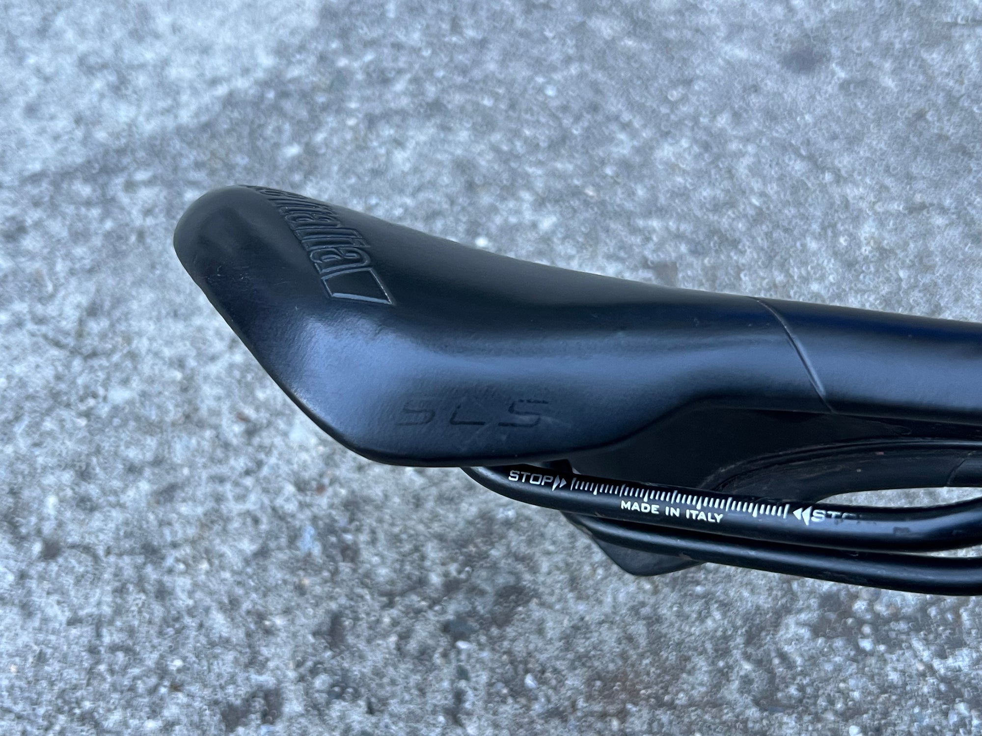 Selle Italia 275x130mm Black Saddle Road Mountain Bike Gravel Black Steel Rails