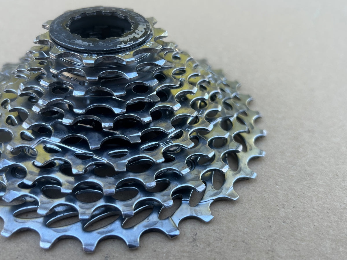 Clean! SRAM PG 1050 11-32T 10 Speed Cassette Road Bike Gravel Chrome