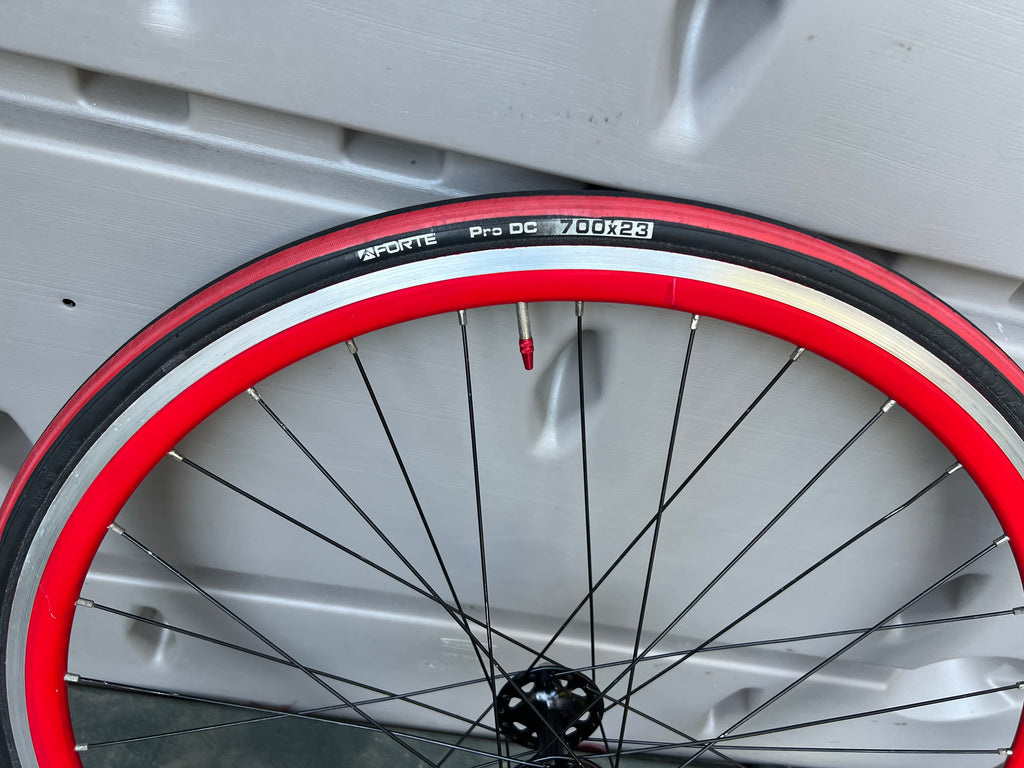 Formula Red 700c Track Fixie Flip Flop Wheelset 100/120 16T 32 Spoke Black