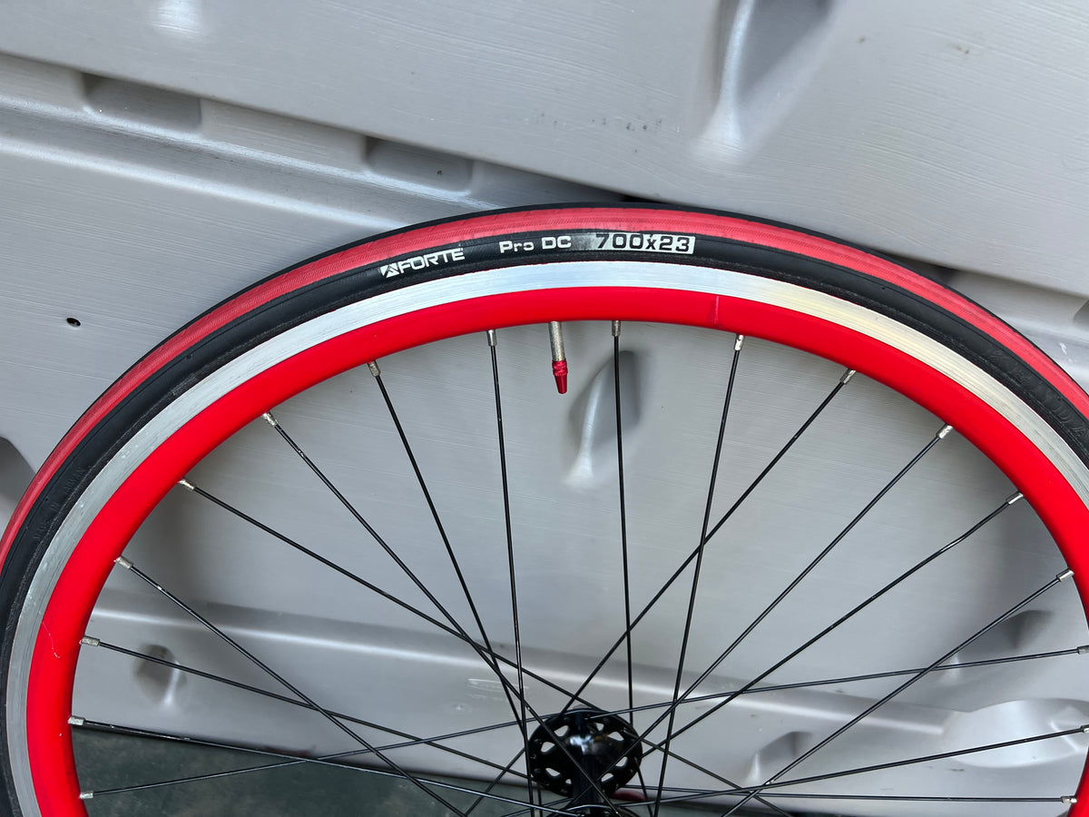 Formula Red 700c Track Fixie Flip Flop Wheelset 100/120 16T 32 Spoke Black