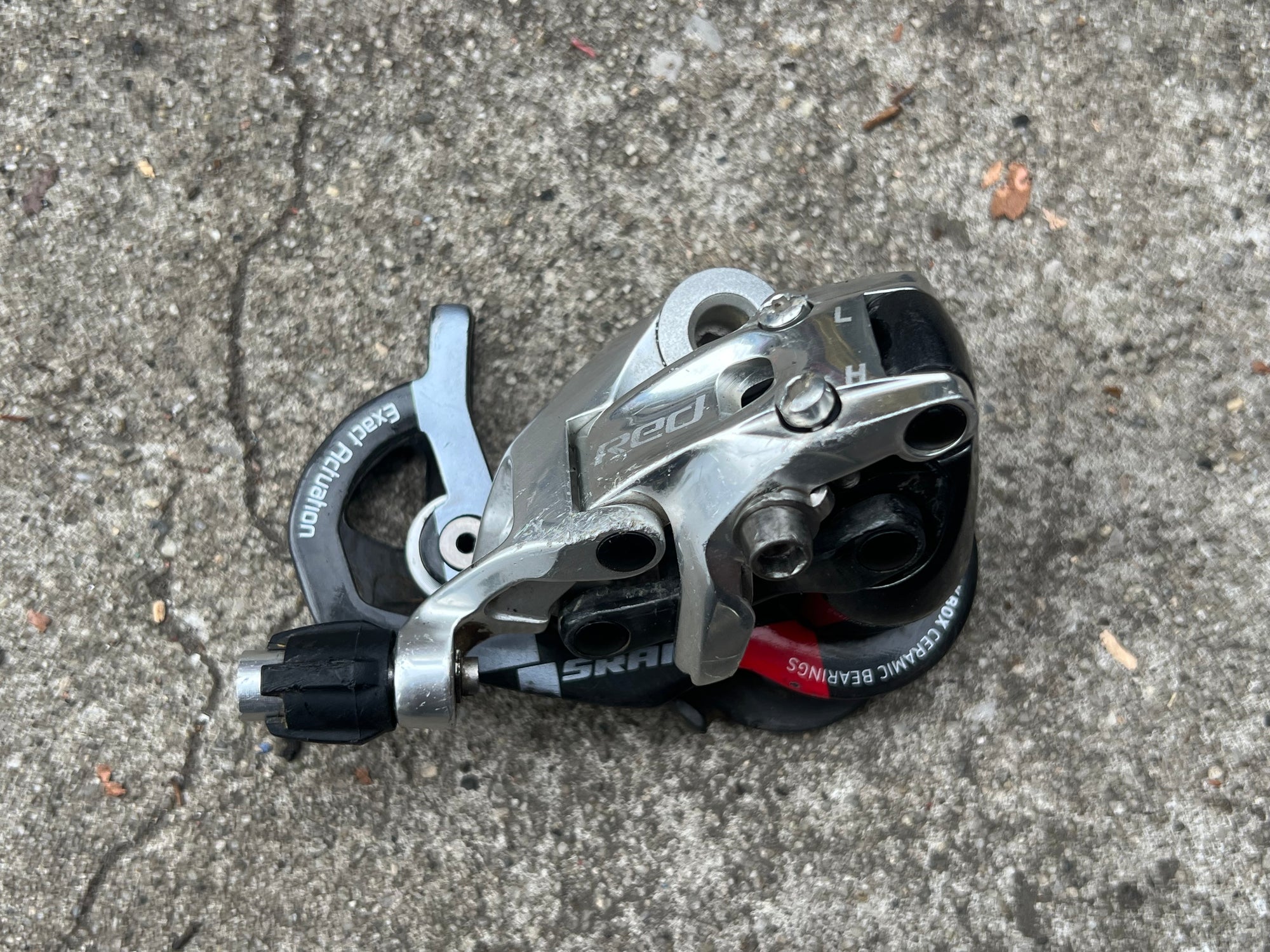 MISSING ONE PULLEY SRAM RED 10 Speed Short Cage Rear Derailleur Road Bike