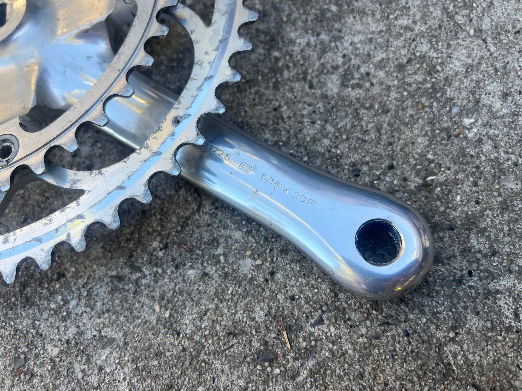 Campagnolo Chorus 8 Speed 172.5mm 53/39T Double Vintage Road Campy Crankset