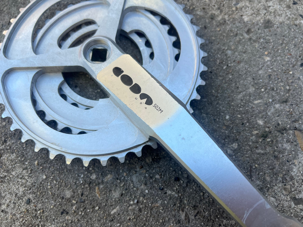 FREE SHIP CODA 502M 175mm Triple Vintage MTB Mountain Bike Silver Cannondale Crankset