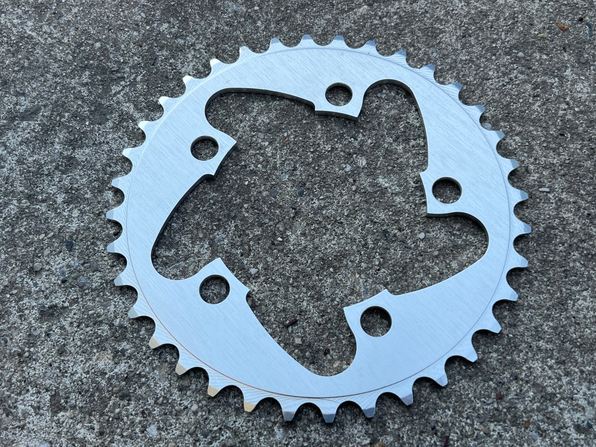 NOS QBP 36T 94BCD Middle Chainring 5 Bolt Silver Vintage MTB Mountain Bike